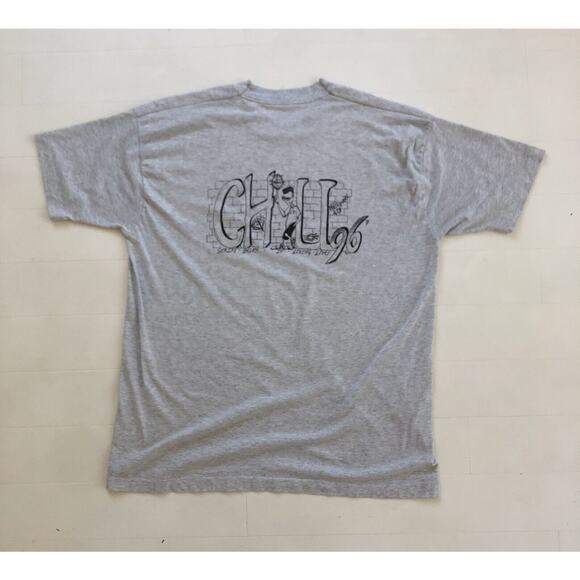 Vintage Fruit of the Loom 90's Jesus Christ Shirt CHILL Basketball Graphic XL - Picture 1 of 6